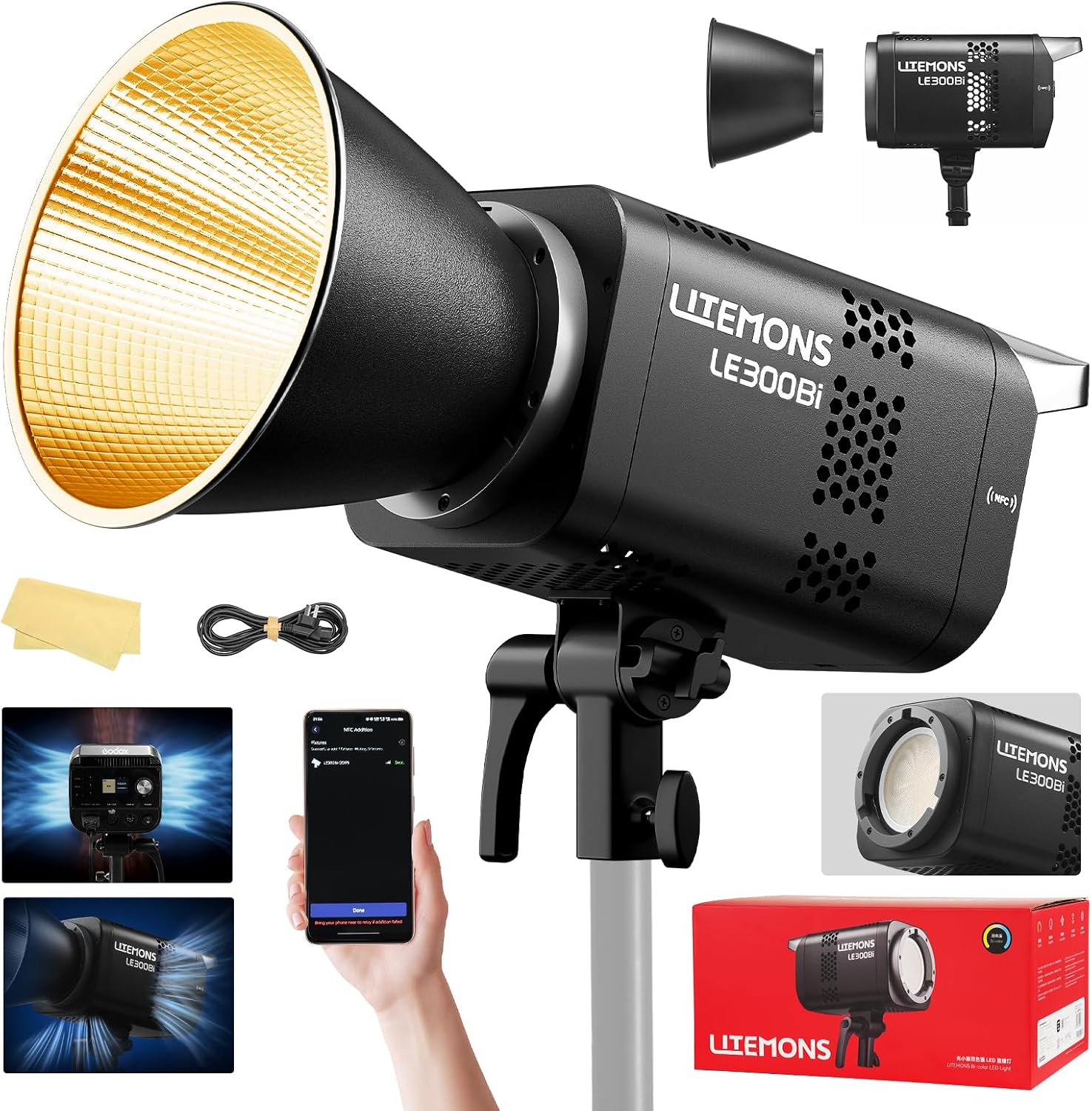 Video Led Light Panel - Kit d'éclairage vidéo LED RGB, 3