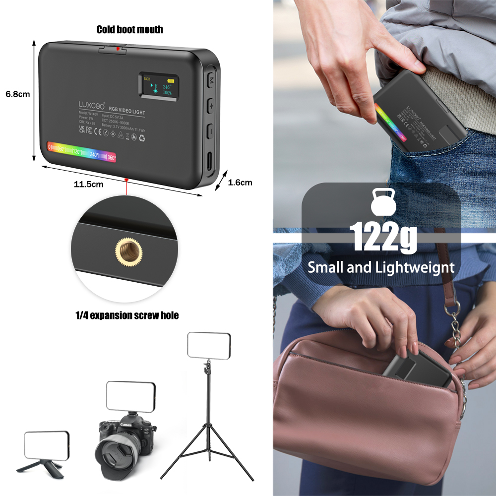 LUXCEO V10 PRO lumière vidéo p - Video Led Light Panel avis et prix