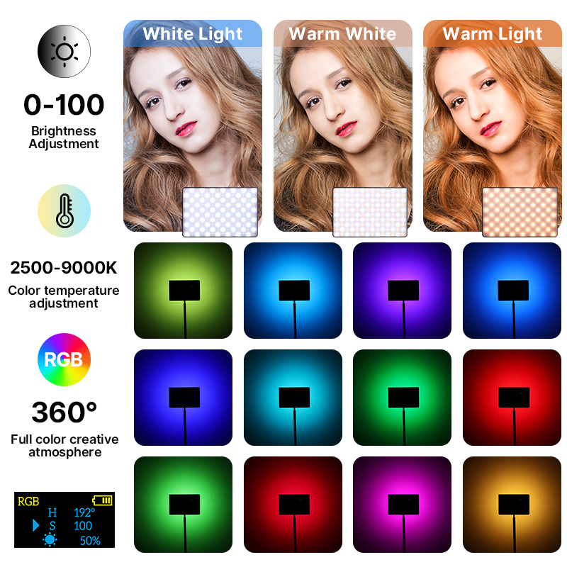 Ulanzi LT003 15W RGB lumière v - Video Led Light Panel avis et prix