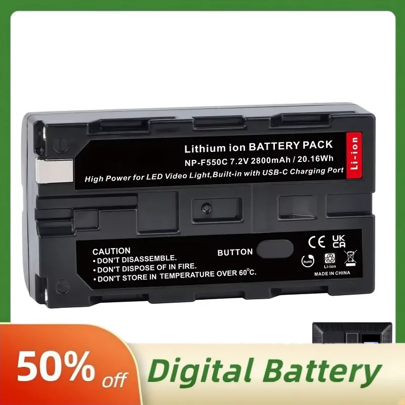 Batterie NP-F550C NP-F550 F570 - Video Led Light Panel avis et prix