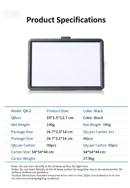 Lampe de remplissage à panneau - Video Led Light Panel avis et prix